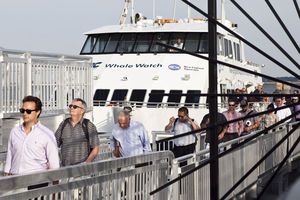 passengers embarking on ferry