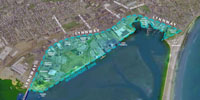 overlay depicting the waterfront zone in Lynn