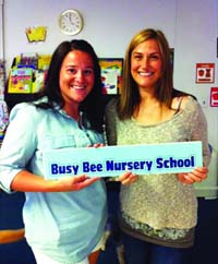 usy Bee operators Ashley Bennett, left, and Sarah Treiber have taken their nursery school to the next level