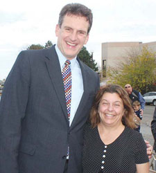 State Secretary of Housing and Economic Development Jay Ash and Mayor Judith Flanagan Kennedy